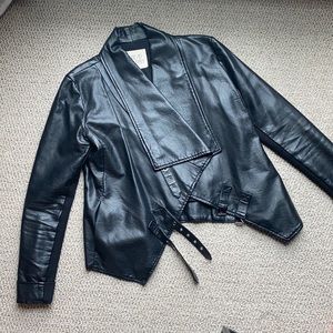 Thread & Supply Faux Leather Jacket (S)